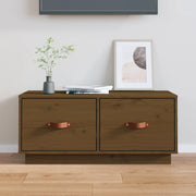 Mobile Porta TV ambra 80x34x35 cm in Legno Massello di Pino 818243