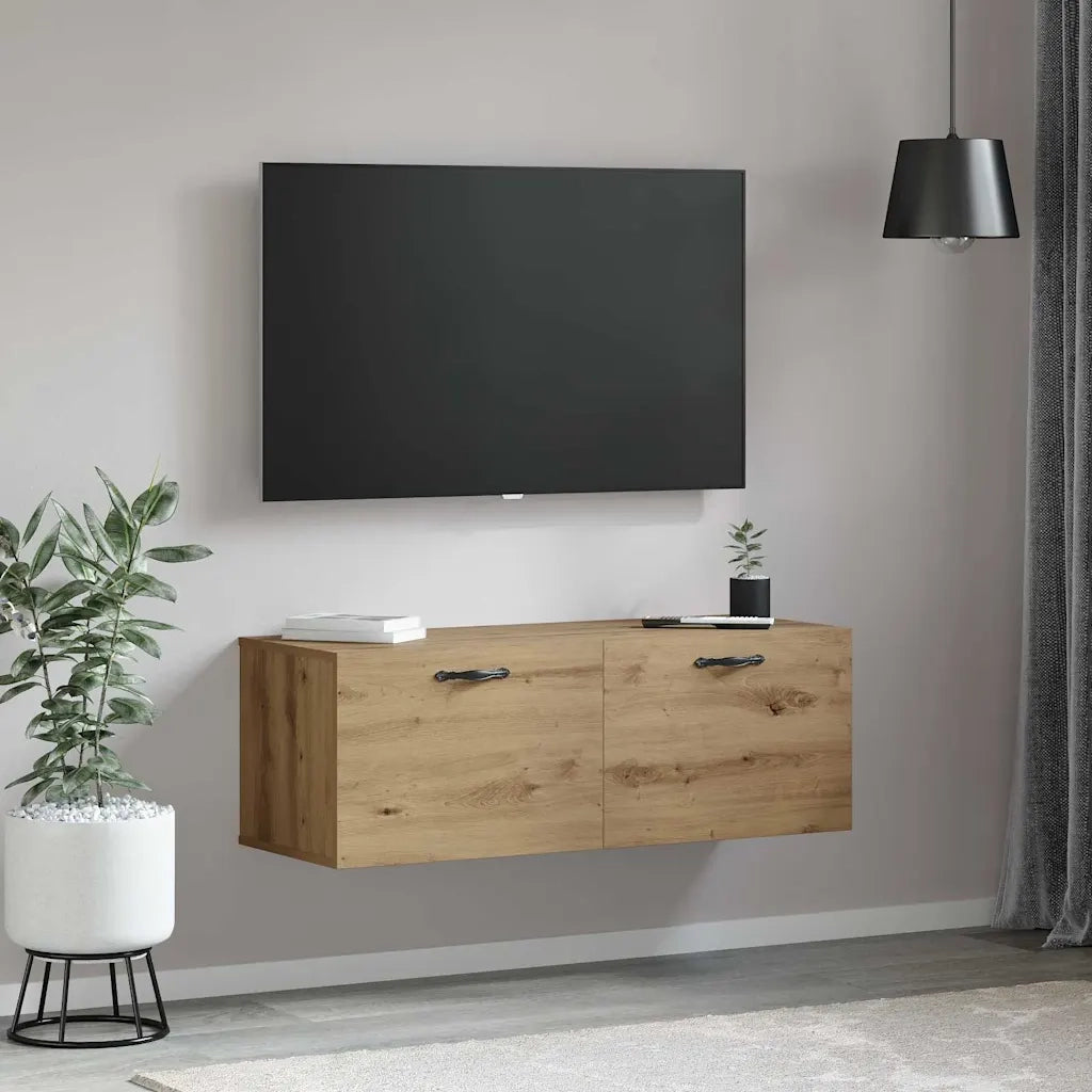 Mobiletto a muro Rovere artigianale 100 x 36,5 x 35 cm