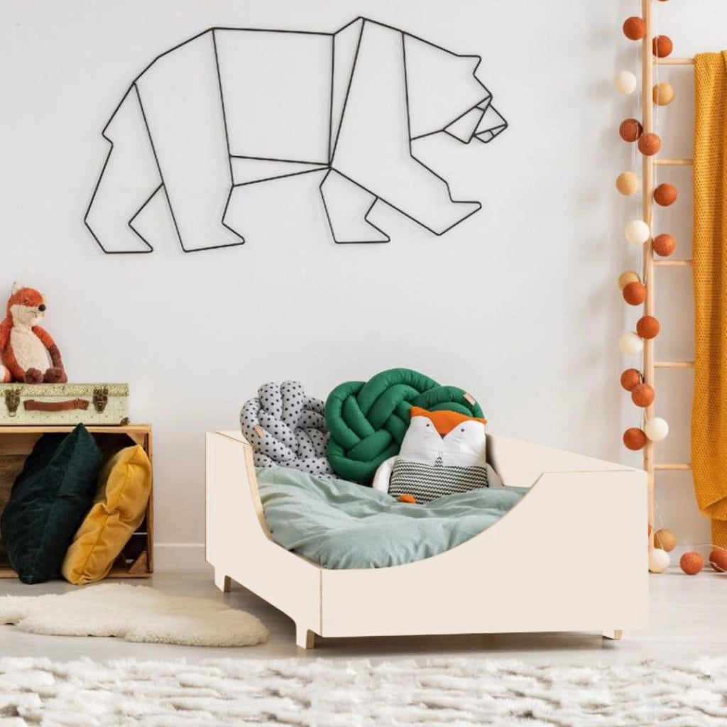Lettino Montessori SCIVOLO bianco 143 x 75 cm