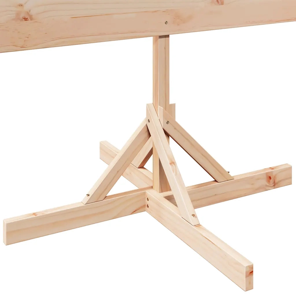 vidaXL Albero di Natale Decorativo in Legno 180 cm in Legno Massello