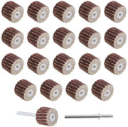 Aspirapolvere 80 Grit - Disco a Venti - Disco abrasivo 13x12x3mm - Pennello per raschiatura - Carta abrasiva emery - Ampia applicazione