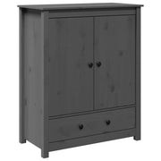 Buffet credenza cassettiera armadio mobile contenitore organizer per cucina soggiorno salotto 83 x 41,5 x 100 cm legno massello di pino grigio 02_0031808