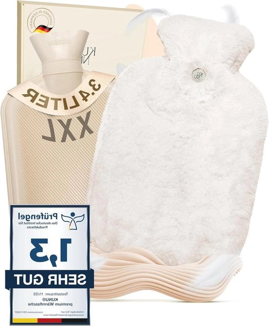 Bottiglie per bagno XXL con capacità 34 l - con confezione regalo - con coperchio supplementare - morbidezza ineguagliabile - ideale per adulti e bambini - assolutamente impermeabili e testate - crema con copertura protettiva
