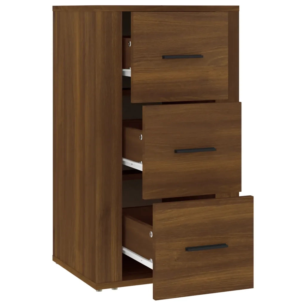 Credenza Rovere Marrone 40x33x70 cm in Legno Multistrato 819427
