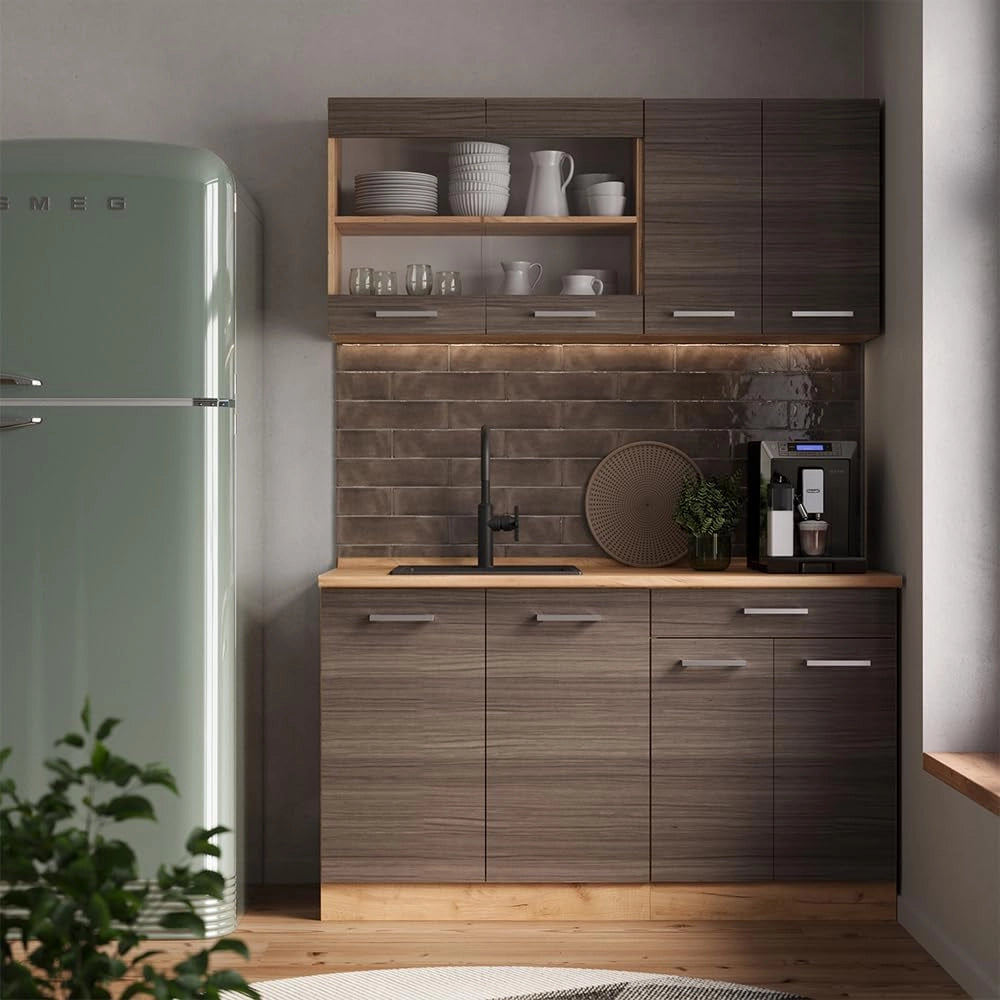 Frontale cucina R-Line, Grigio nobile, 79.2 x 70.8 cm frontale del mobile per mobile base con cassetti