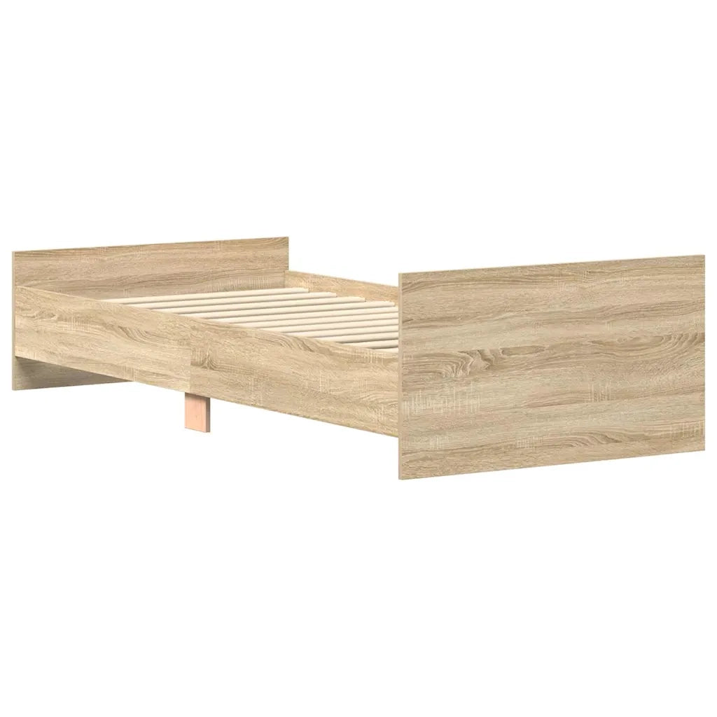 Giroletto senza Materasso Rovere Sonoma 90x200 cm in Truciolato 835927