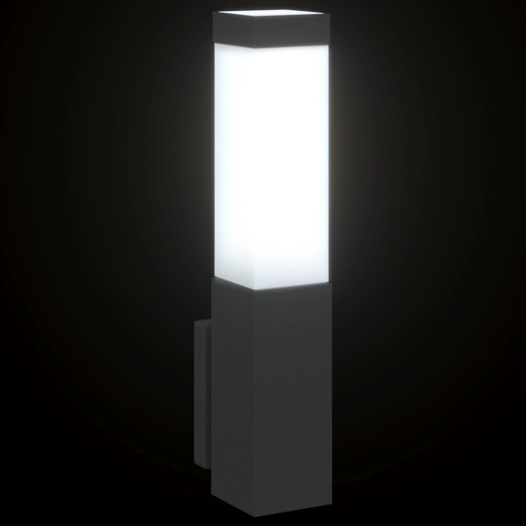 Lampada da Muro per Esterni Nera in Acciaio Inossidabile IP44