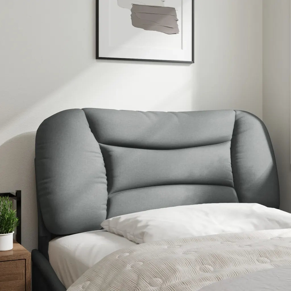 Cuscino Testiera Hvar Grigio Chiaro 90 cm in Tessuto CFW8219241