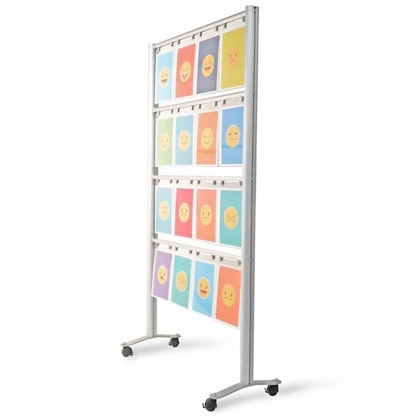 Bacheca in plexiglass con ruote A3 - 16 A3 Orizzontale