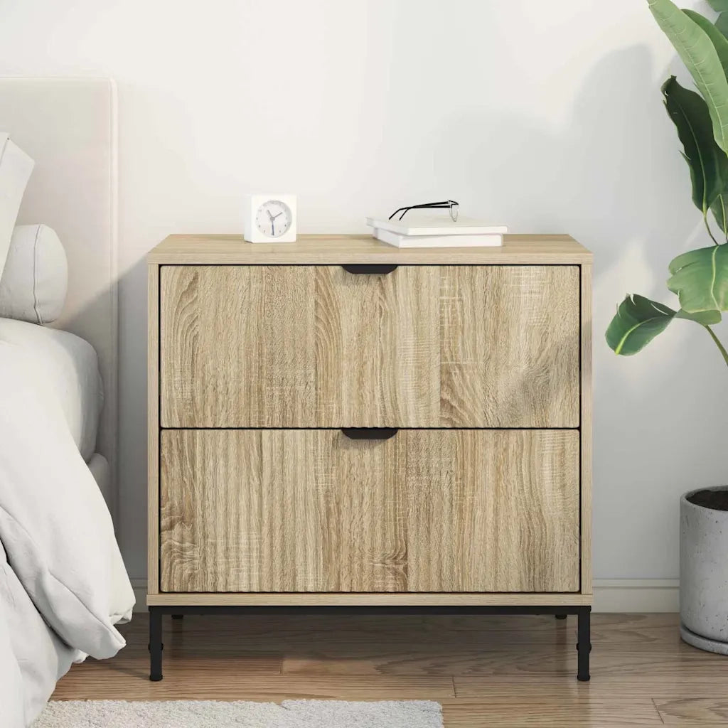 Comodino | Armadio da Notte | Mobiletto da notte rovere sonoma 63.5 x 36 x 61 cm Legno multistrato