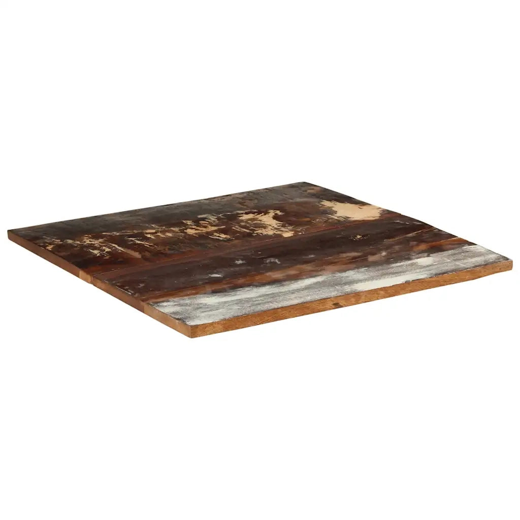 Piano Tavolo | Superficie Tavolo | Piano Scrivania Quadrato 80x80 cm 25-27 mm in Legno di Recupero