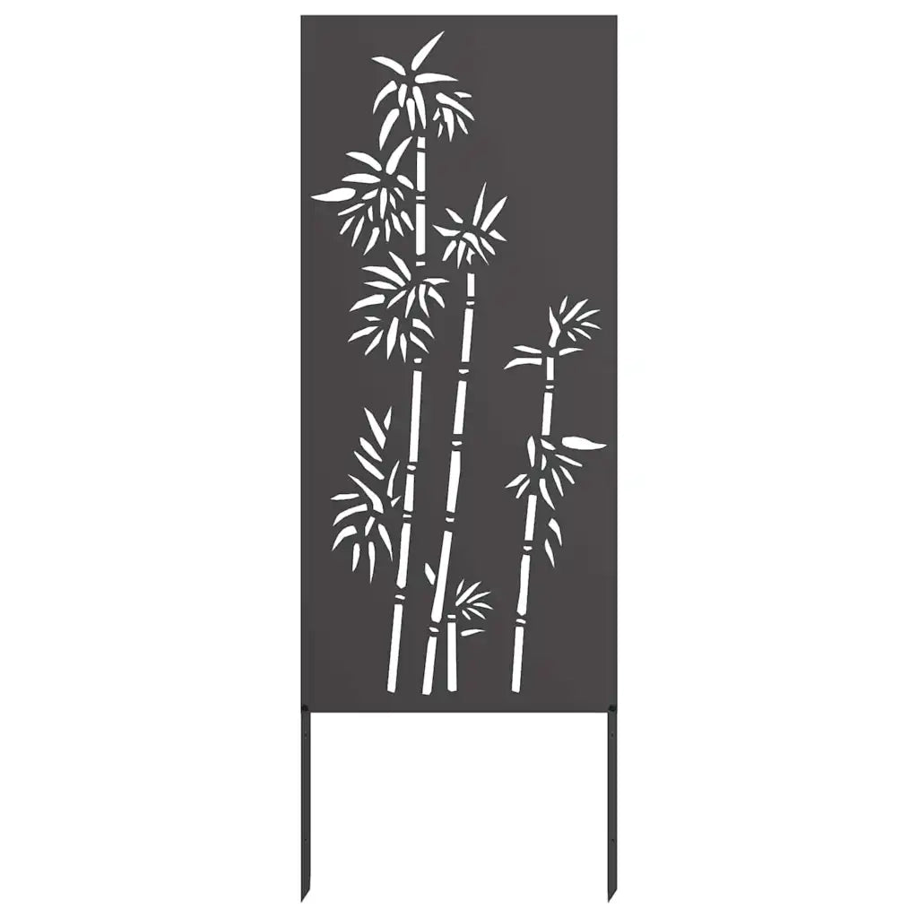 Schermo per privacy in giardino Floreale Nero 50 x 140 cm 876294