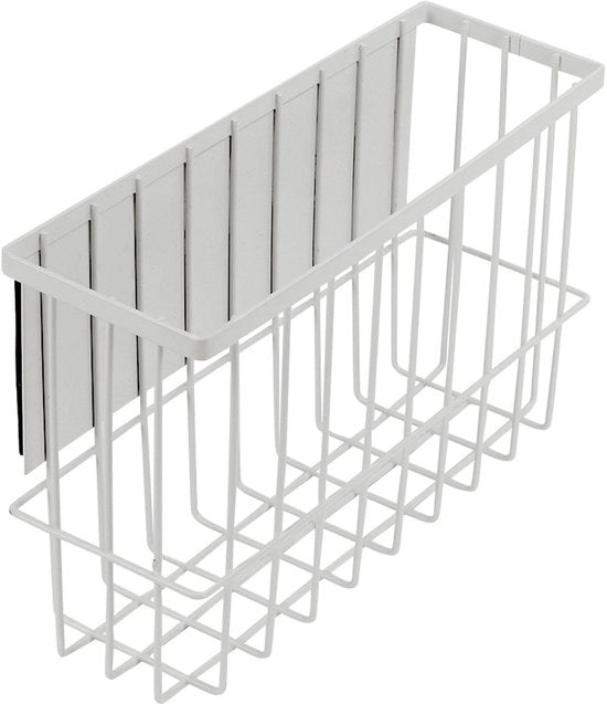 Droogrek Magnetico, Contenitore per Peli, Sostegno Lavatrice, Droogrek Magnetico Bianco in Filo di Acciaio per il Drying o la Ricerca di Asciugatoi per Asciugamani, Calze, Asciugamani