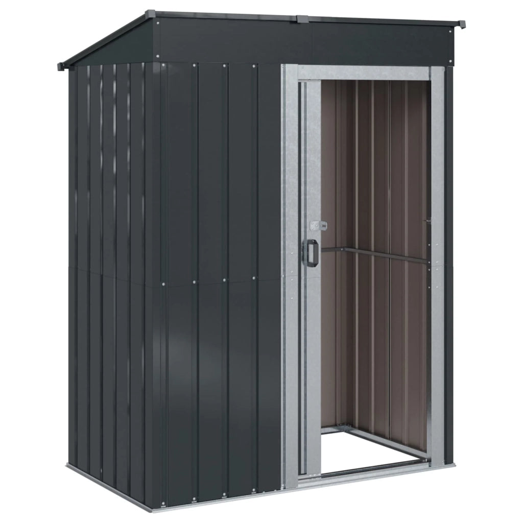 Casette da giardino Antracite 137 x 81 x 180 cm Metallo