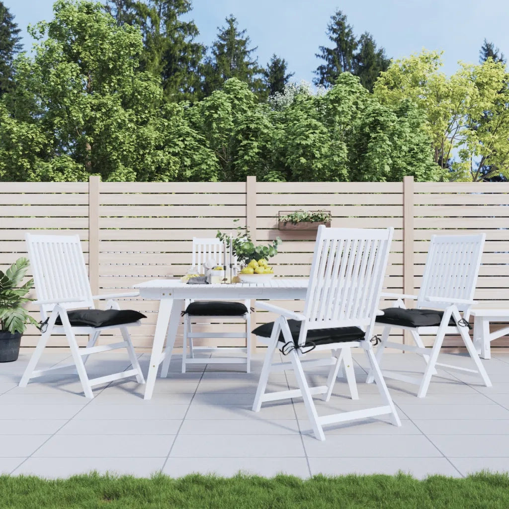 Cuscini per Pallet 4 pz | Cuscini per sedie Neri 50x50x7 cm Tessuto Oxford