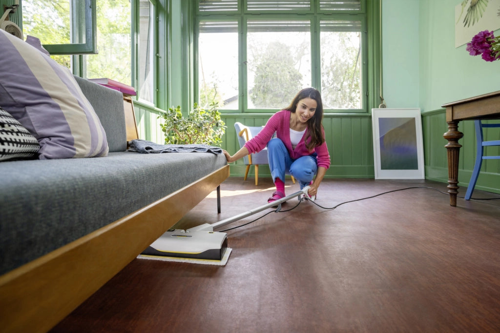 Karcher 1.513-564.0 lavapavimenti a vapore sc 1 upright, rimuove il 99,99% di tutti i virus e di tutti i comuni batteri dalle superfici