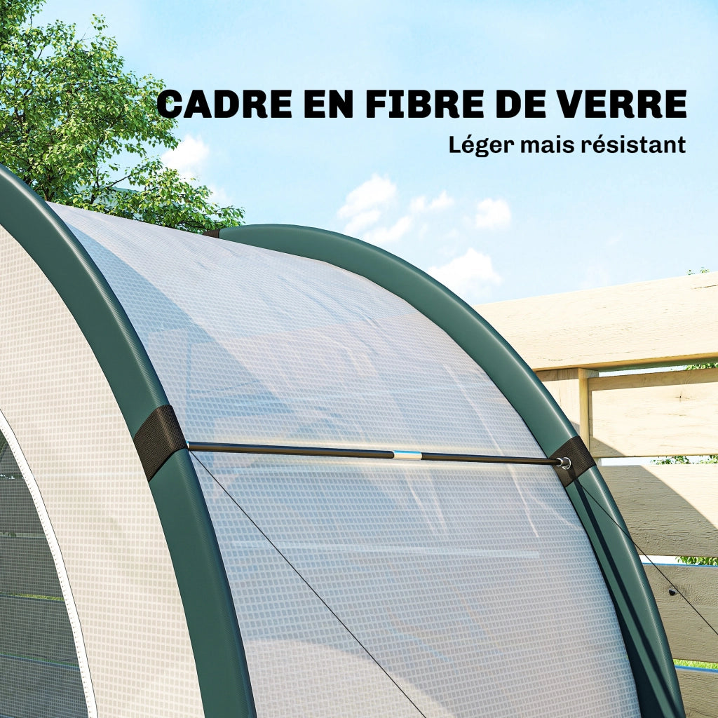 Serra da Giardino Pieghevole ¨C zephmum ¨C Verde 200x80x164 cm