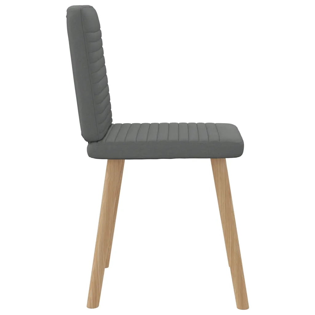 vidaXL Sedie da Pranzo 6 pz Grigio Scuro in Tessuto