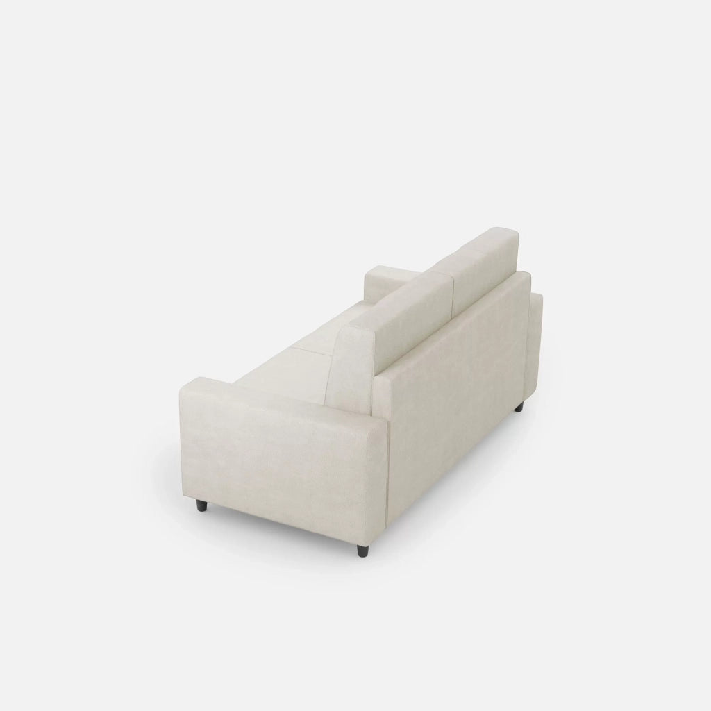Divano sakar 2 posti medio (due sedute da 70cm) misure esterne l.168cm | latte - Mobili 2G