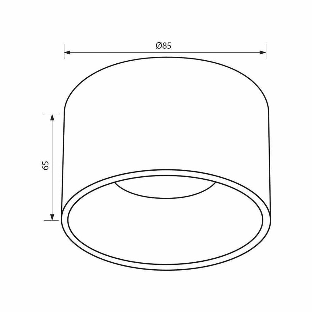 Polla portafaretto tondo plafoniera bianco oro incasso 7cm luce soffitto cartongesso ufficio supporto lampade LED GU10