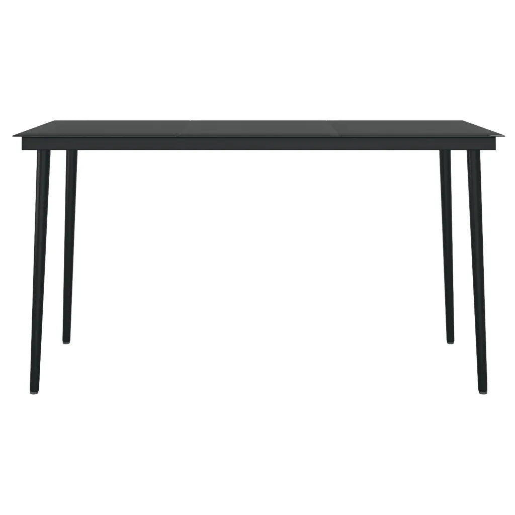 Set da Pranzo da Giardino 7 pz con Cuscini Nero cod mxl 52024