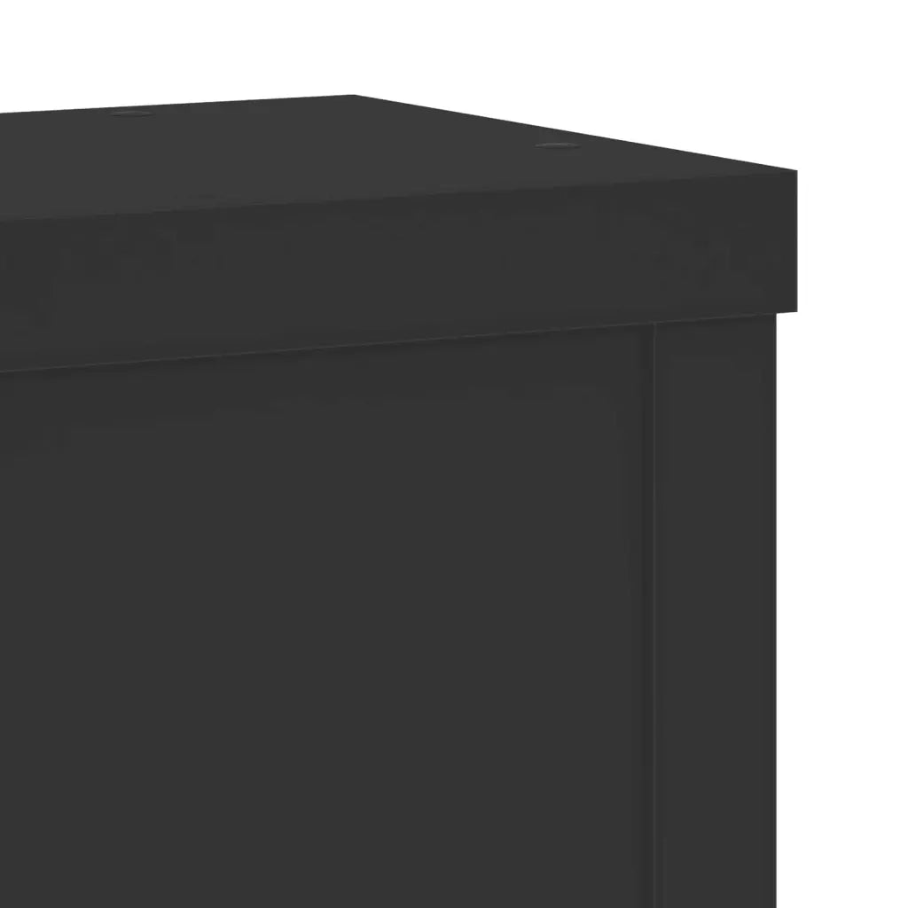 Supporti per piante | Sostegno per piante 2 pz Neri 10x10x18 cm Legno Multistrato