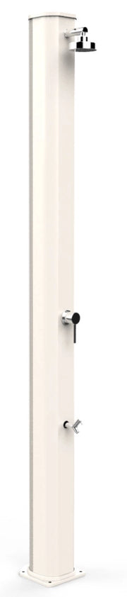 Doccia Solare da Giardino 40L Miscelatore e Lavapiedi Arkema Big Jolly Bianco Crema