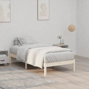 Giroletto senza Materasso 100x190 cm in Legno di Pino Doppio 822457