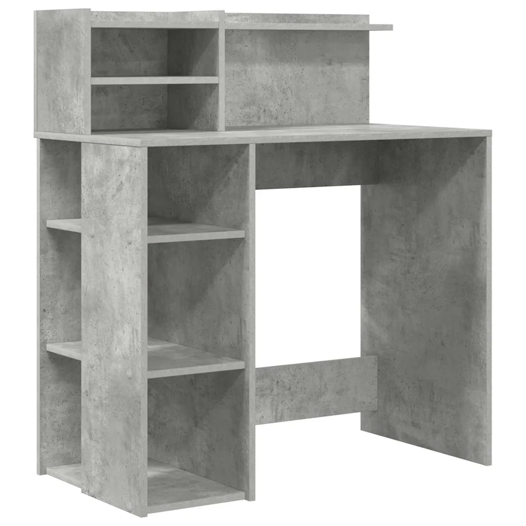 Scrivania Grigio cemento 90 x 48 x 101,5 cm Legno multistrato 869525