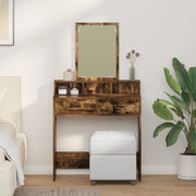 Toeletta  con cassetti in rovere affumicato 79x41x140 cm