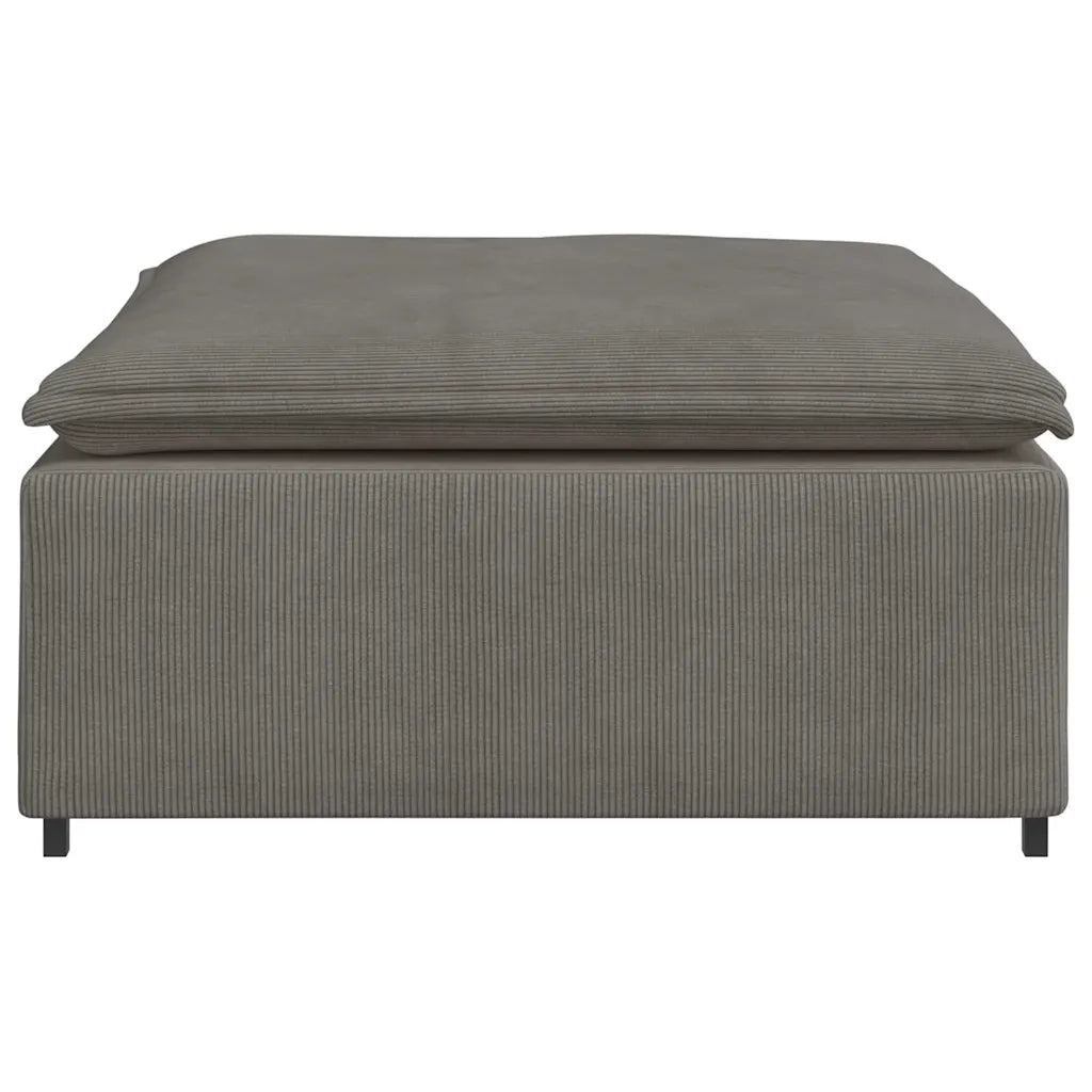 Modulo Poggiapiedi Divano Modulare Grigio Chiaro 100x100x48 cm