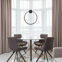 Lampada Da Soffitto Led App1395-cp Black 40cm