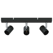 Faretto da soffitto moderno versatile e orientabile 38 x 6,5 x 11,5 cm metallo nero 02_0058291