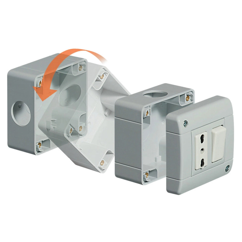 Custodia bticino 25401 ip40 per 1 modulo matix