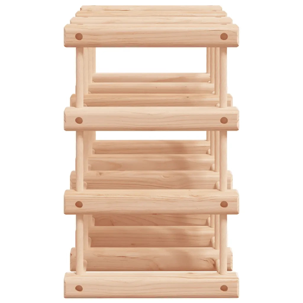 Portabottiglie Vino 12 Bottiglie 36x23x36cm Legno Massello Pino 353750