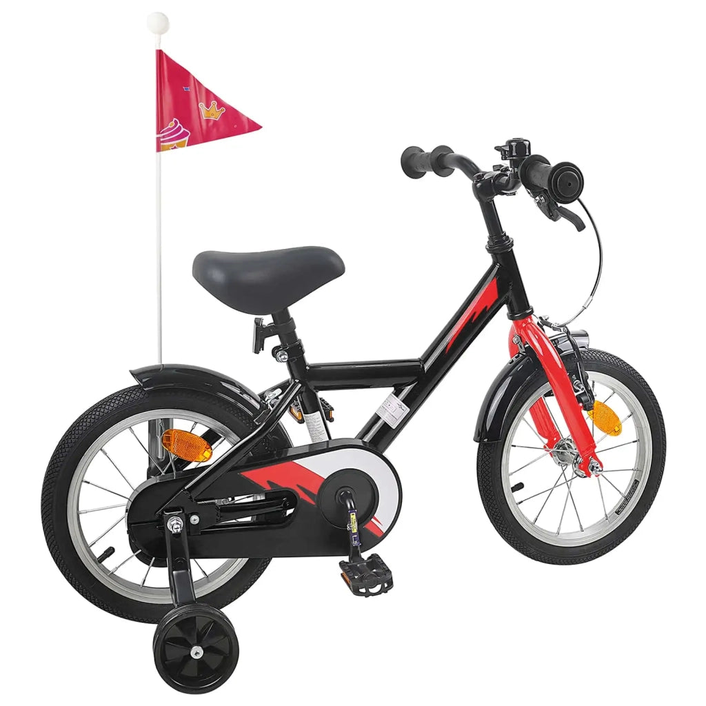 Bicicletta per Bambini 12 Pollici per bambini di 2-4 anni Nero 42009632
