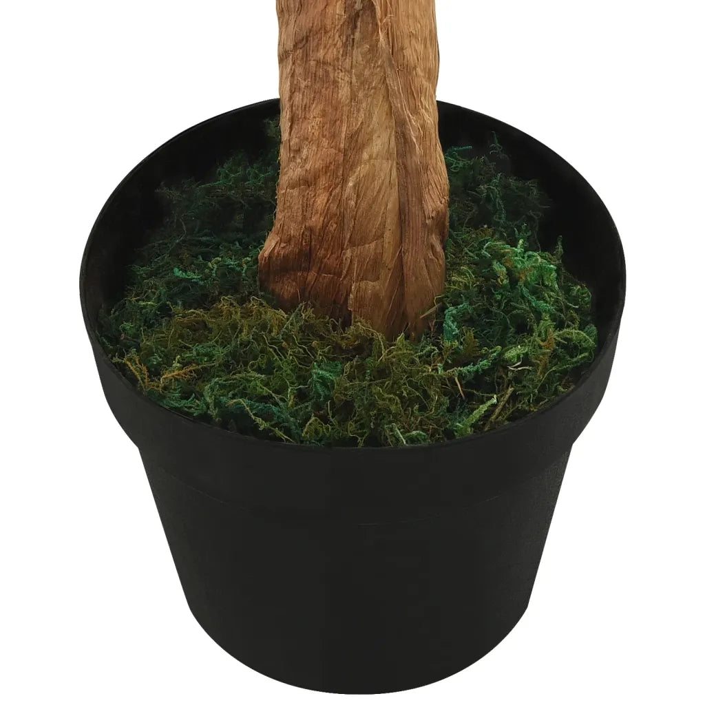 Albero di Banane Artificiale con Vaso-Piante Decorative 180 cm Verde