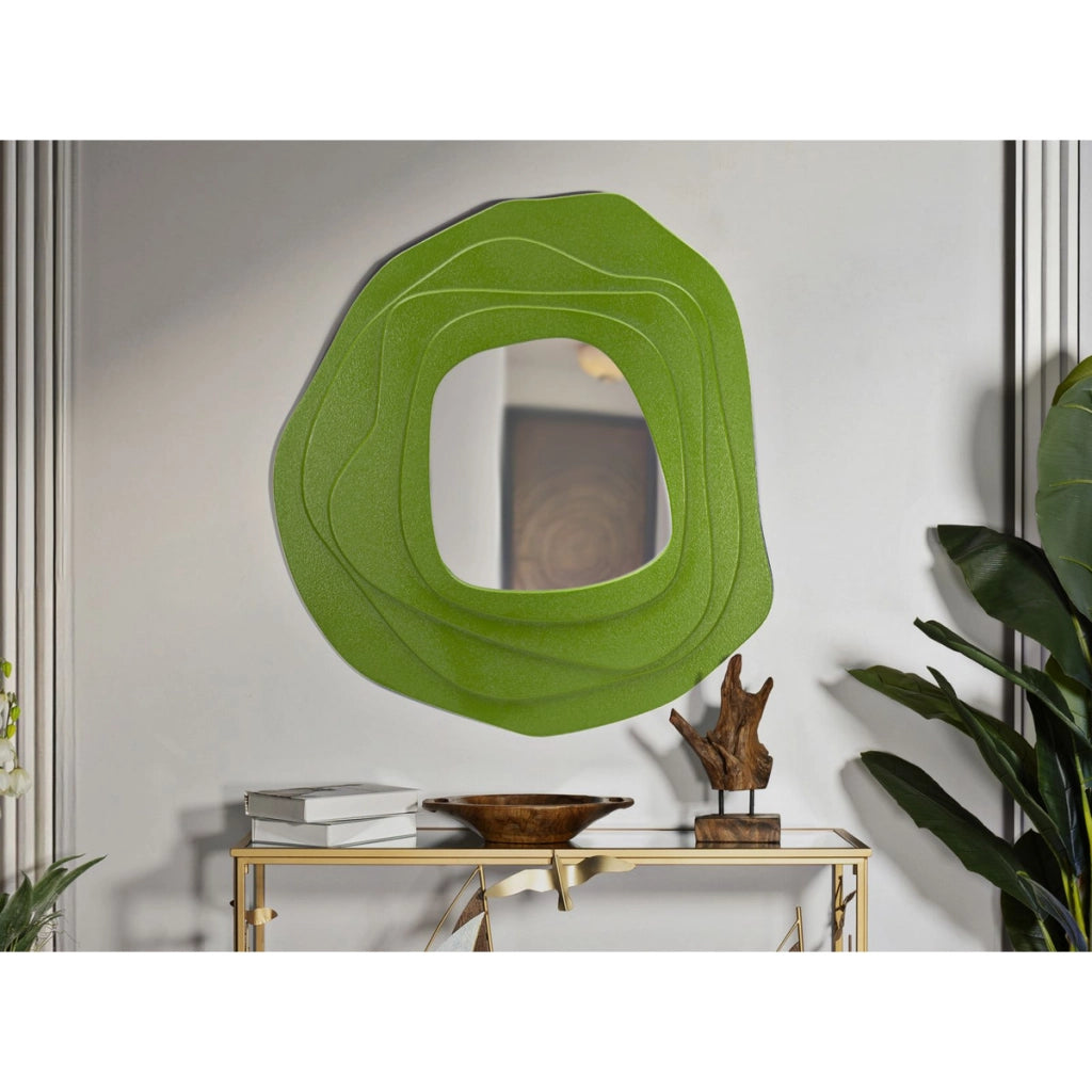 Specchio con Cornice VKH477, Verde, MDF, 90x4x97 cm