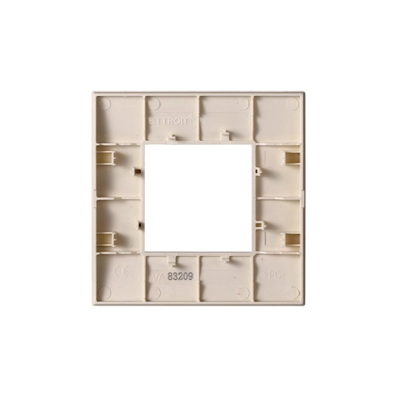 Placca Plastica Serie Venus 2P Colore Sabbia Compatibile Con Vimar Arke