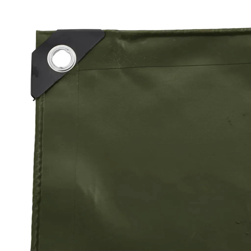 Telo 650g / m² Verde oliva 4 x 7 m Tela con rivestimento in PVC