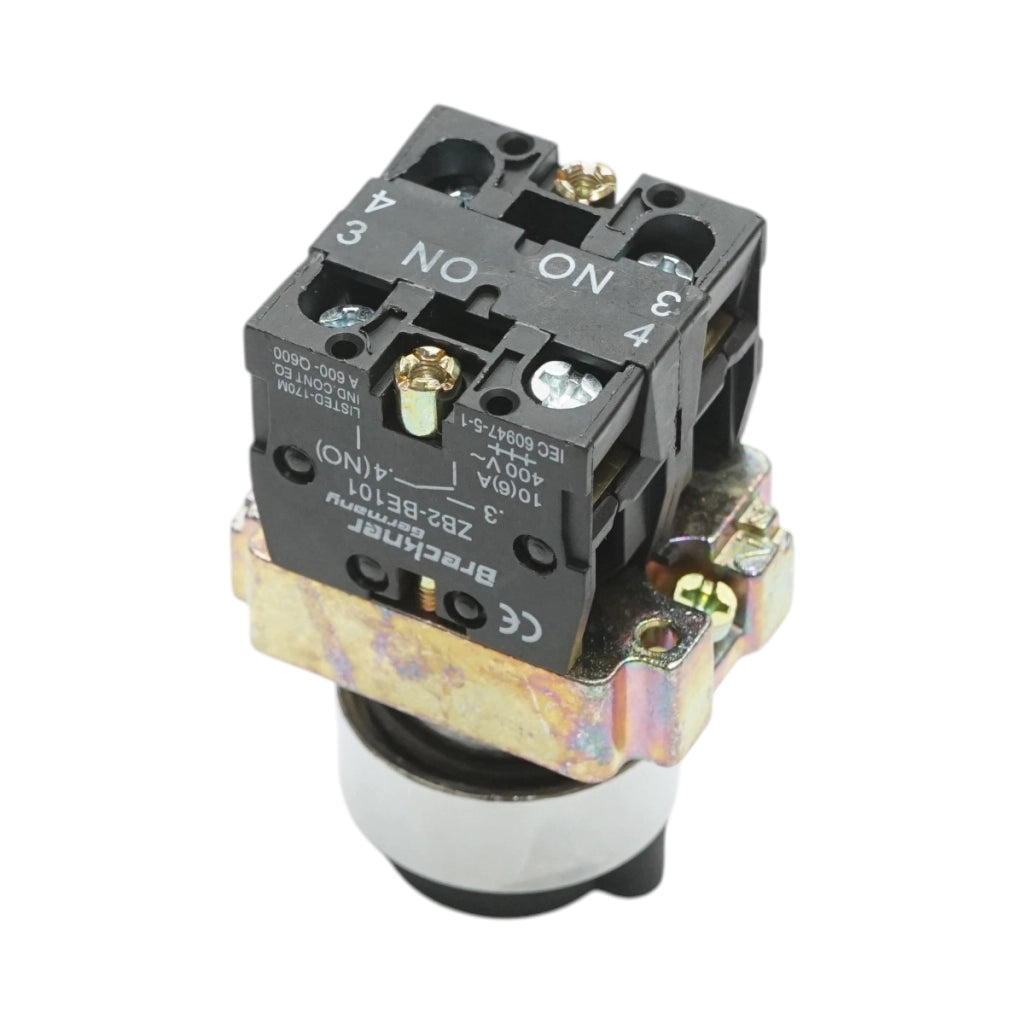 Selettore a 3 posizioni con blocco e chiave 2NO, 400V/10A, LAY5-BG33 Breckner Germany
