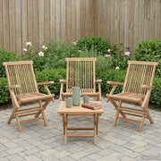 Sedia da giardino pieghevole 3 pcs Naturale 42028484