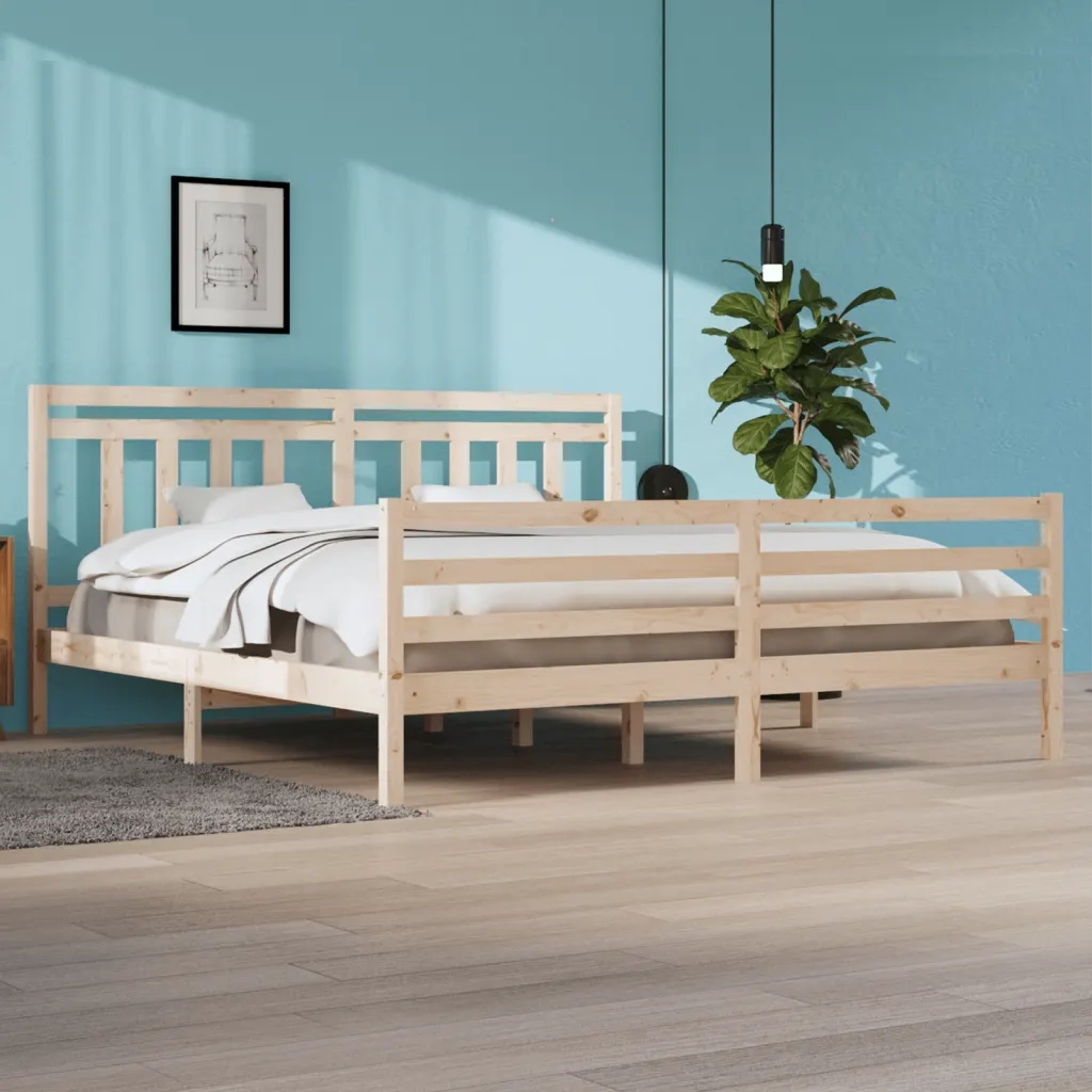Giroletto-Struttura Letto in Legno Massello 200x200 cm 731026