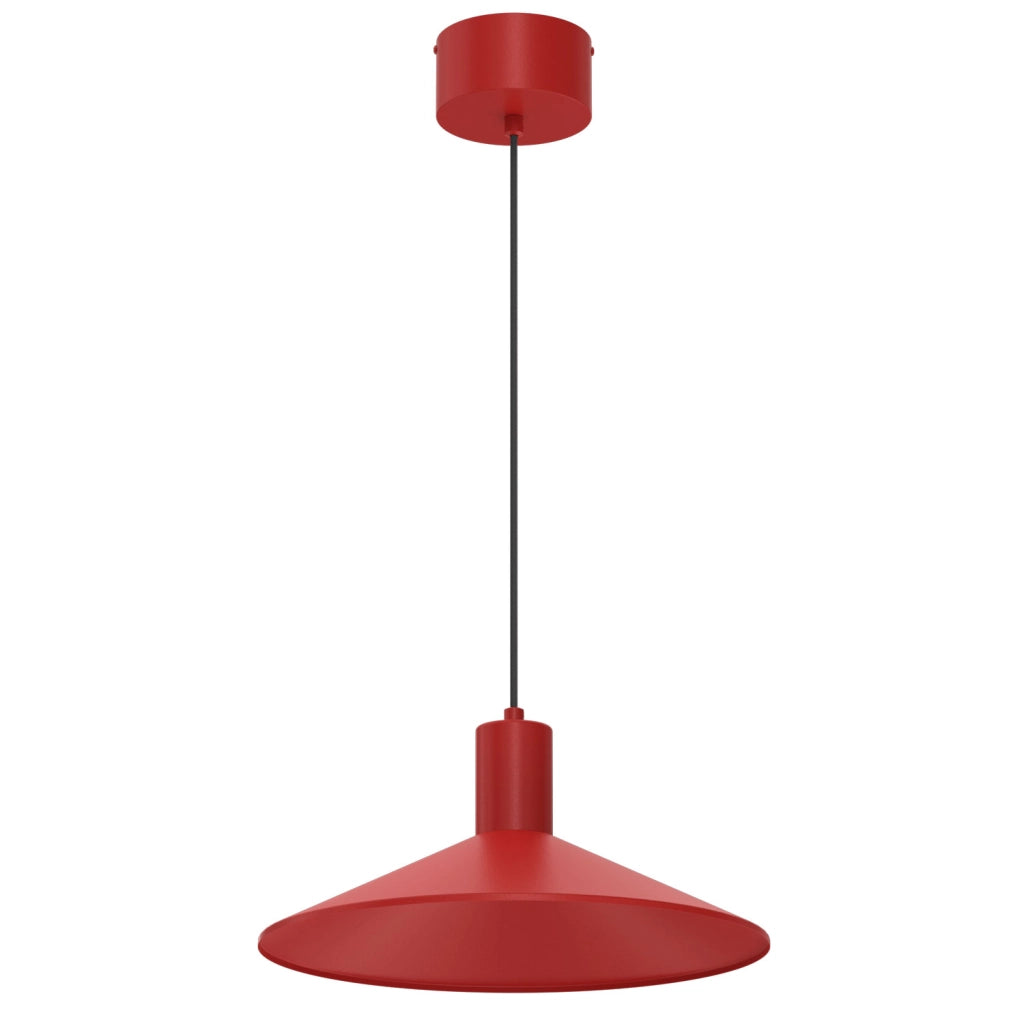 Lampada sospesa Nox 1xGU10 rossa metallo Ø36 cm Luminex