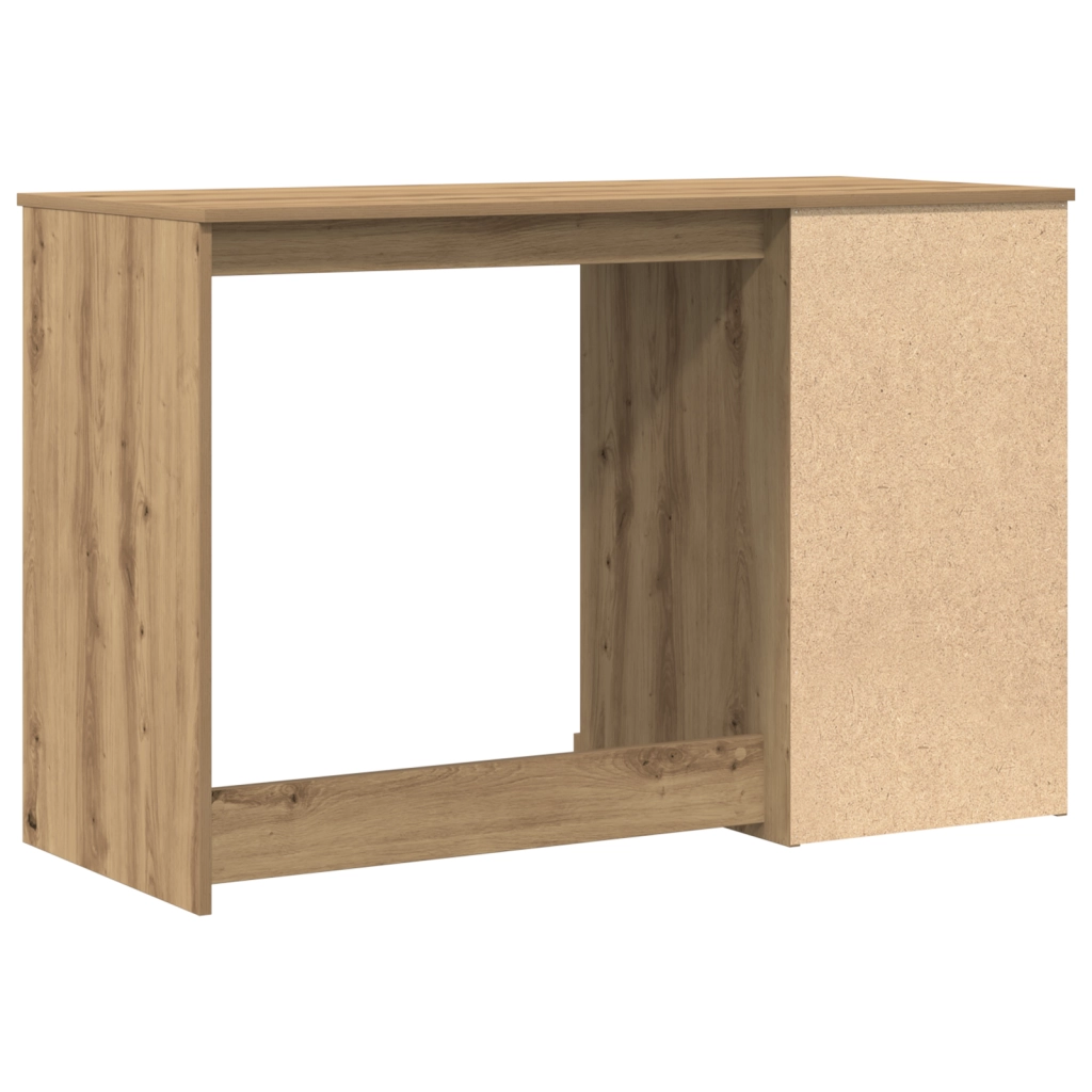 Scrivania  con spazio di archiviazione in rovere artigianale 50x115x75 cm in legno ingegnerizzato