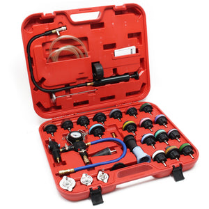 Tester per impianto di raffreddamento 27 pezzi con pompa e tappi del radiatore