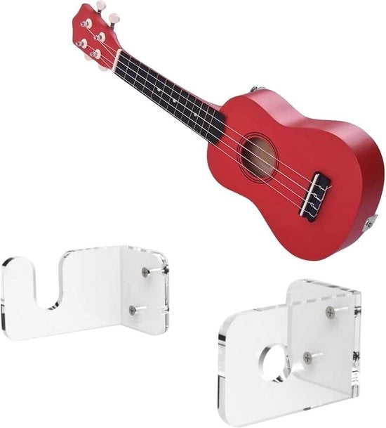 Supporto trasparente per chitarra acustica, elettrica, classica, basso, ukulele in acrilico