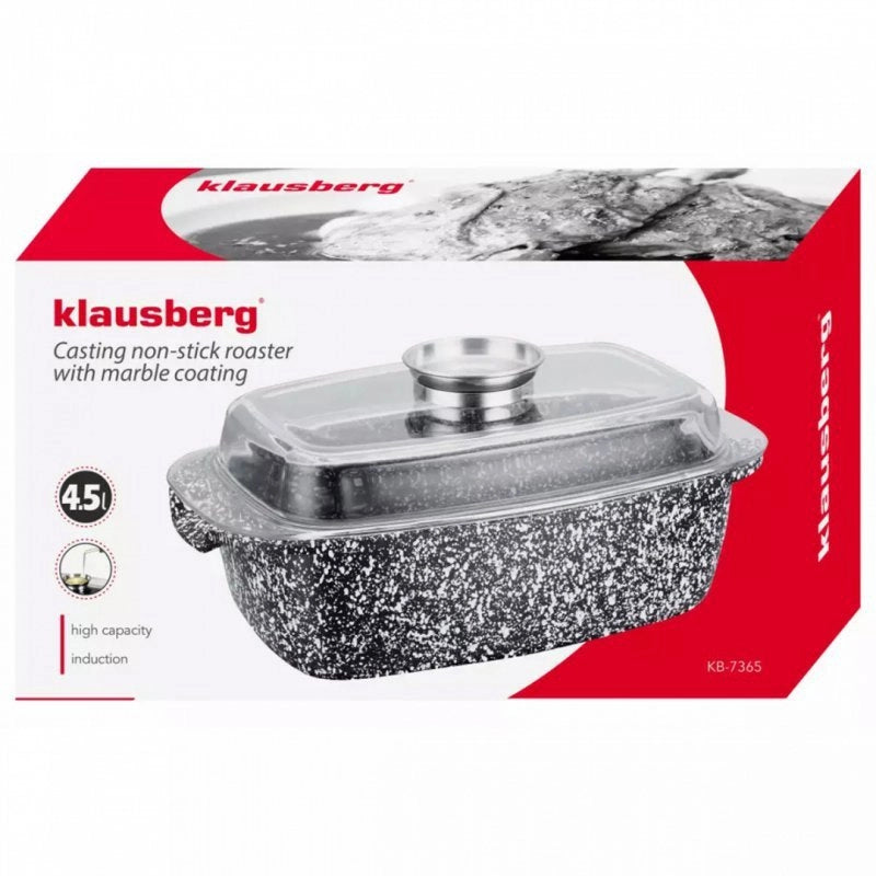 Teglia antiaderente in ceramica Klausberg KB-7365 con coperchio