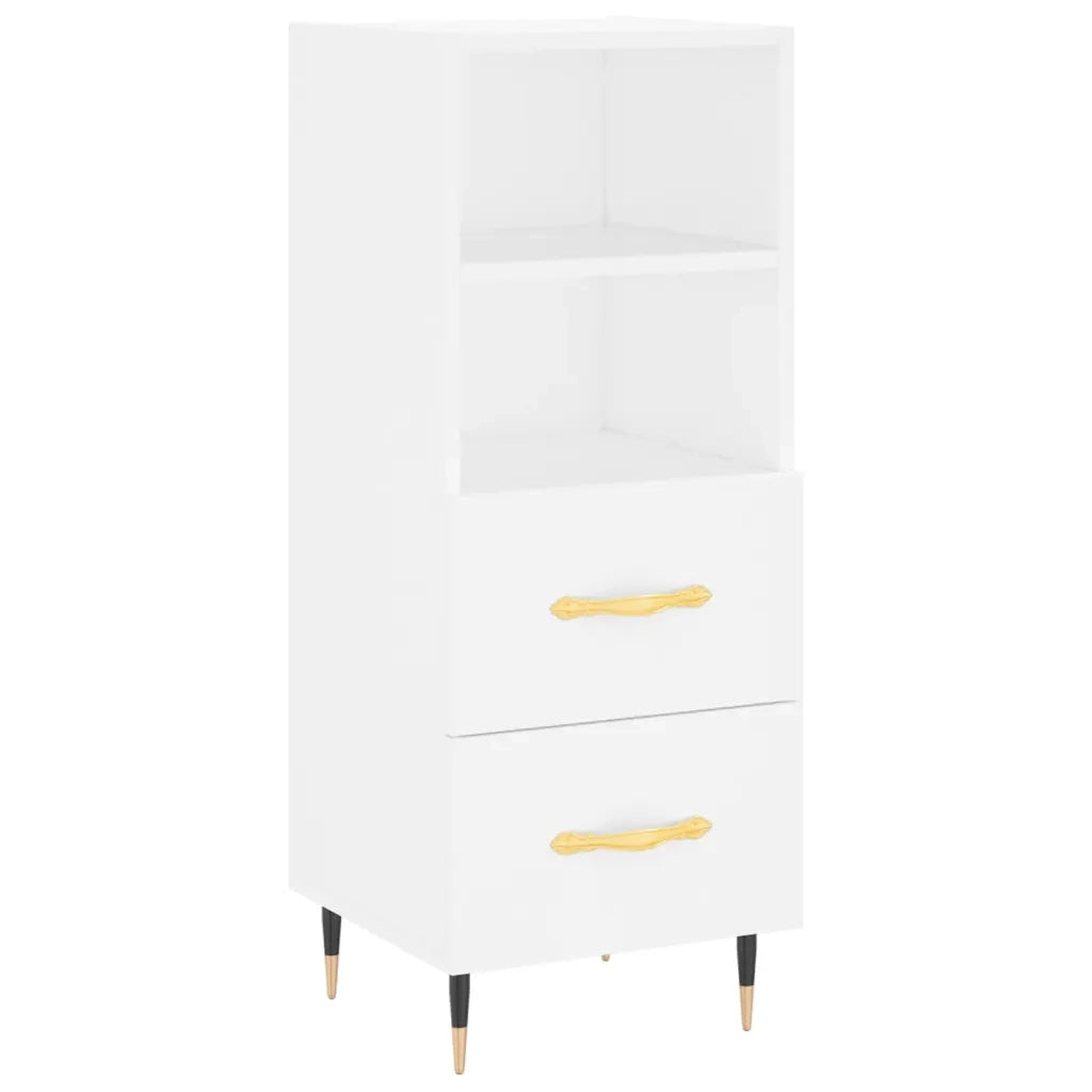 Credenza Bianca 34,5x34x180 cm in Legno Multistrato 3200241