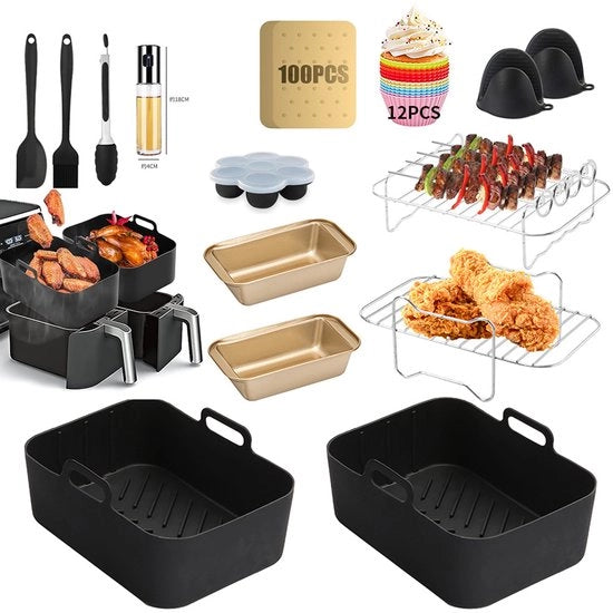 Accessori per Frittelle a Vapore 15 pezzi - Set di Accessori per Frittelle a Vapore Doppio - Adatto per Frittelle a Vapore Doppie - Modello AF400 AF451 - Set di Accessori per Frittelle a Vapore Doppio